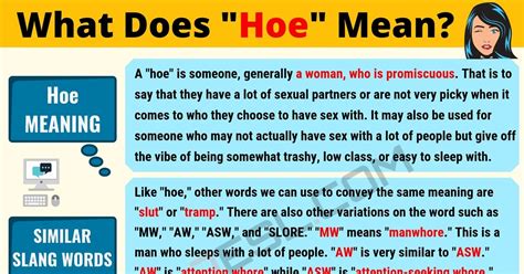 is hoe a bad word